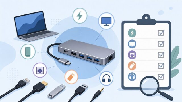 USB-C 멀티 허브 고를 때 꼭 확인해야 할 기준과 체크리스트