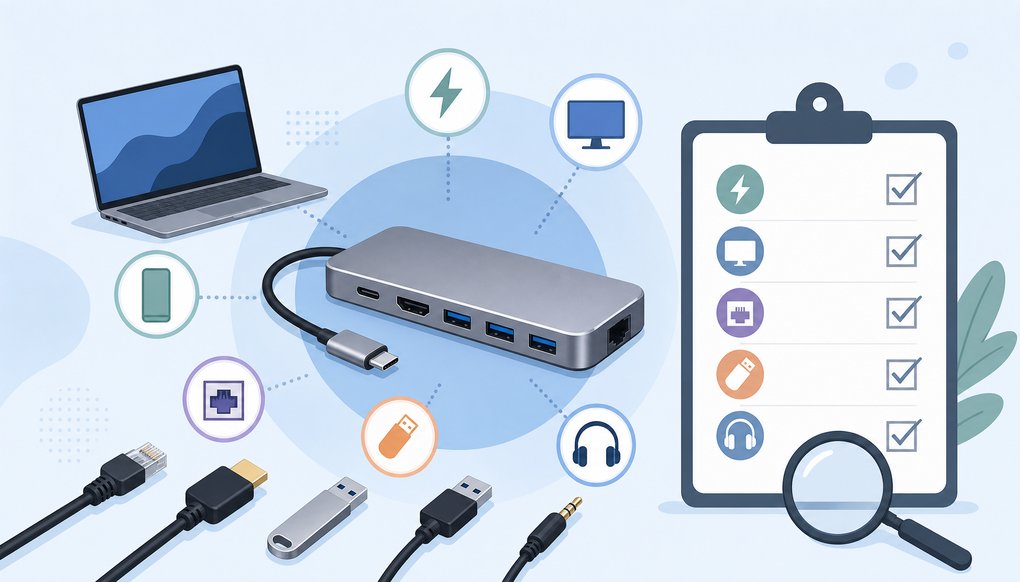 USB-C 멀티 허브 고를 때 꼭 확인해야 할 기준과 체크리스트