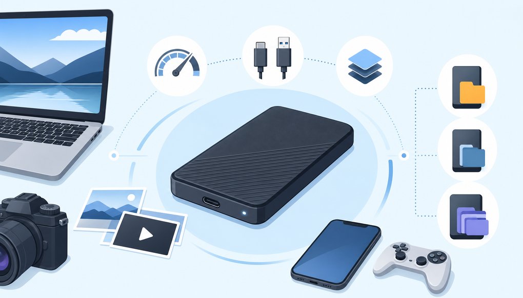 외장 SSD 고를 때 꼭 알아야 할 기준 – 속도, 인터페이스, 용량별 가이드