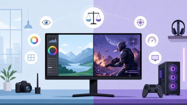 4K 모니터 고를 때 꼭 알아야 할 기준 – 작업용과 게이밍, 무엇이 다를까