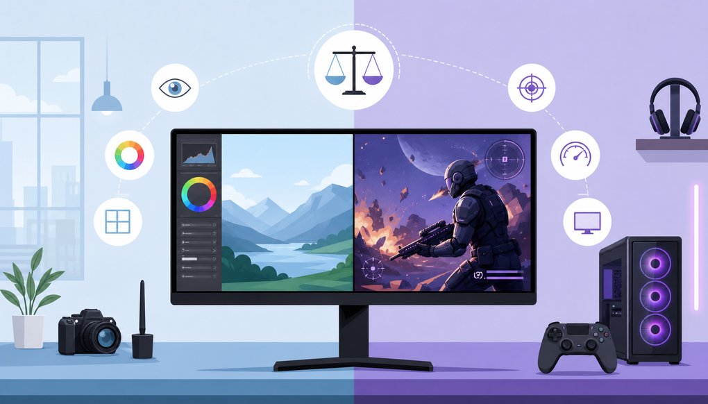 4K 모니터 고를 때 꼭 알아야 할 기준 – 작업용과 게이밍, 무엇이 다를까